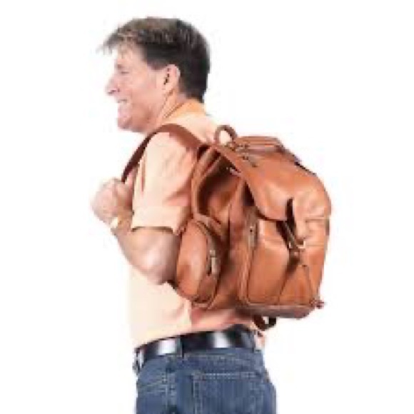 NWT Claire Chase Distressed Leather UPTOWN BACKPACK - Picture 7 of 8